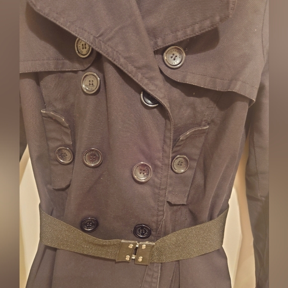 Zara Black Trench Coat - Picture 4 of 4